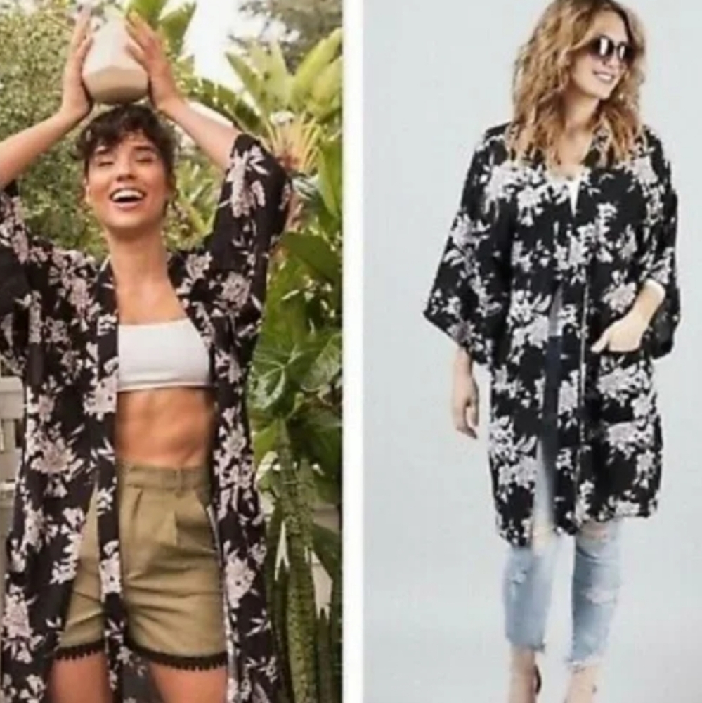 Spiritual Gangster MAYA Kimono Robe Cover Up One Size